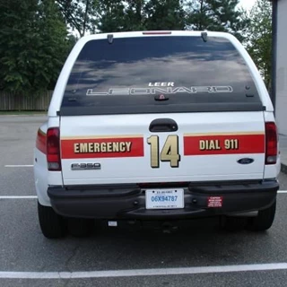 EVR011 - Custom Emergency Vehicle Reflective Striping & Chevron for Government
